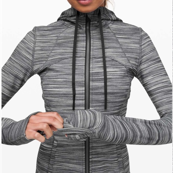 Lululemon Hooded Define Jacket *Nulu
Heathered Black / White / Black Size 4 - Picture 1 of 16